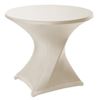 Terrastafel met stretch rok Creme