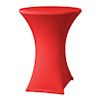 Statafel met stretch rok Rood