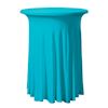 Statafel met plooi rok Turquoise