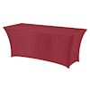 Buffettafelrok Stretch Bordeaux