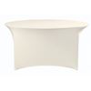 Dinertafel met stretch rok Creme