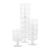 Plastic wijnglas 170 cc per 10 stuks