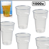 Proppy plastic 25 cl bierglazen Splintervrij 50 stuks