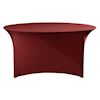 Dinertafel met stretch rok Bordeaux