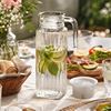 Glazen Waterkaraf 1 Liter met Deksel Glazen Waterkaraf 1 Liter met Deksel