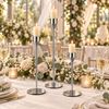Elegante zilveren kandelaars – set van 3 stuks