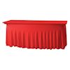 Buffettafel met plooi rok Rood