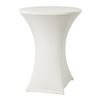 Statafel met stretch rok Creme