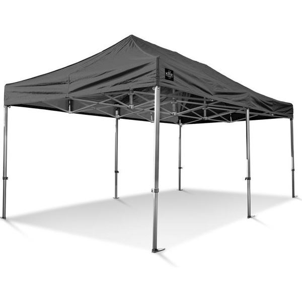 Easy-up tent zwart 3 x 9 meter