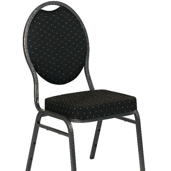 Luxe stoel Stackchair zwart-goud