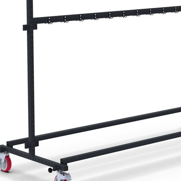 Kapstok of garderobe rek met 104 haakjes