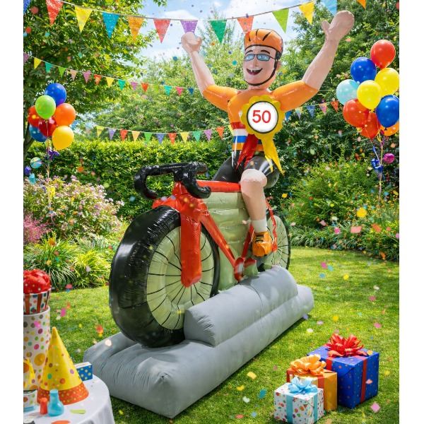 Opblaasbare Abraham Sportieve Wielrenner