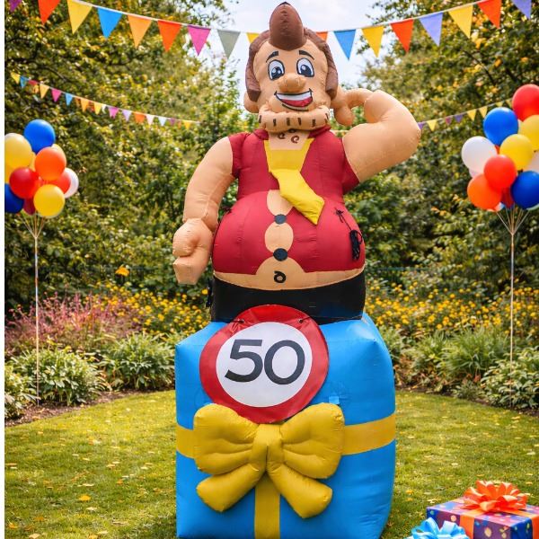 Opblaasbare Abraham Jong of jarige job