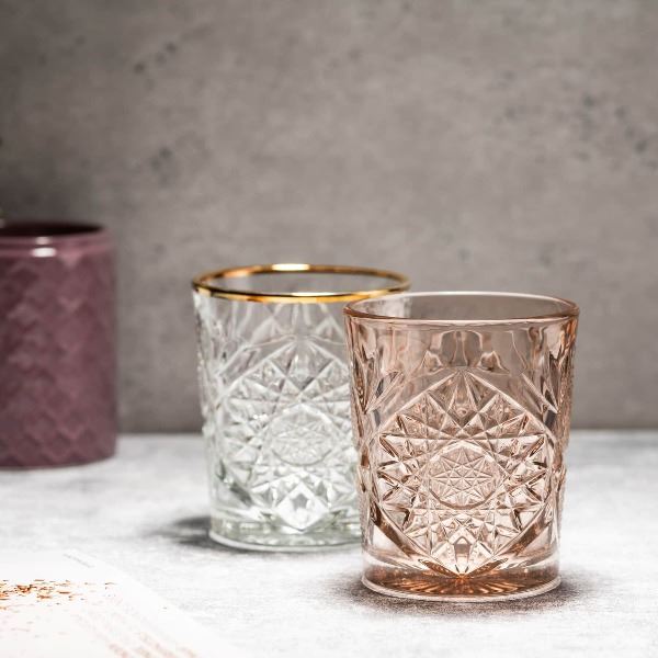 Waterglas met gouden rand 35 cl