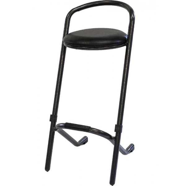 Set van 20 Stapelbare Barkrukken – Zwart met Rugleuning Set van 20 Stapelbare Barkrukken – Zwart met Rugleuning