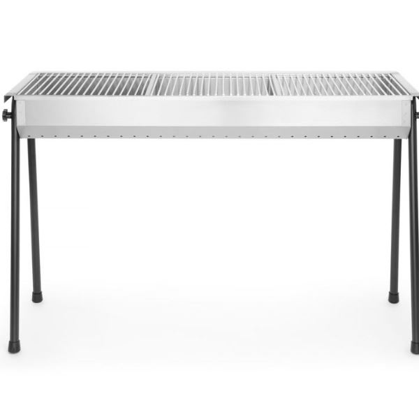 BBQ Resto 3-Vaks RVS Houtskoolbarbecue BBQ Resto 3-Vaks RVS Houtskoolbarbecue