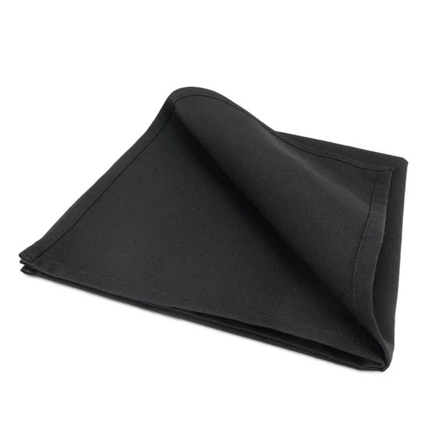 Tafelservet Zwart servet 51 × 51 cm – per 10 stuks