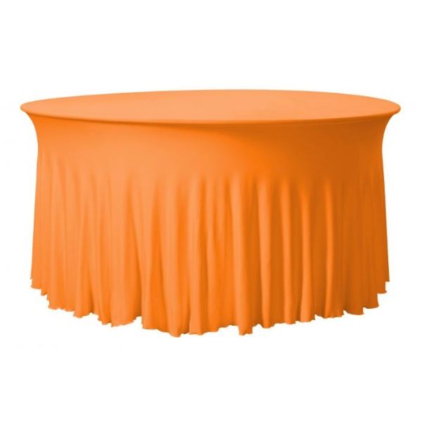 Dinertafel met plooi rok Oranje