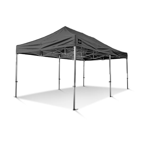 Easy-up tent zwart 3 x 6 meter